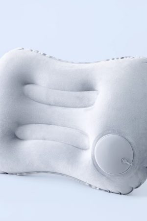 Restime-Inflatable pillows,17 in Ultralight Inflatable Pillow Travel Pillow,Camping Pillow for Neck & Lumbar Support,Beach,Camping,Traveling,Hiking,Napping,Desk Rest(Gray)